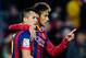 BARCELONA, SPAIN - NOVEMBER 23: Alexis Sanchez (L) of FC Barcelona celebrates with his teammate Neymar after scoring his team's third goal from during the La Liga match between FC Barcelona and Granda CF at Camp Nou on November 23, 2013 in Barcelona, Spain. (Photo by David Ramos/Getty Images)