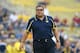 ANN ARBOR, MI - OCTOBER 05: Head coach Brady Hoke of the Michigan Wolverines watches the action prior to the start of the game against the Minnesota Golden Gophers at Michigan Stadium on October 5, 2013 in Ann Arbor, Michigan. (Photo by Leon Halip/Getty Images)