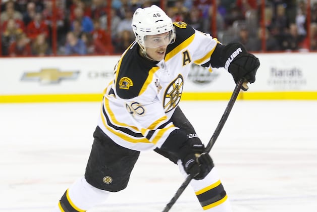 Krejci Lifts Surging Bruins Past Canes in OT