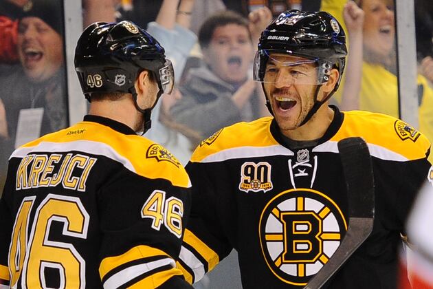 VIDEO: Jarome Iginla Sets Up David Krejci for Pretty OT Winner
