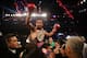 MACAU - NOVEMBER 24: Manny Pacquiao of the Philippines celebrates winning against Brandon Rios of the U.S. during their 'Clash in Cotai' WBO International Welterweight title fight on November 24, 2013 in Macau. (Photo by Nicky Loh/Getty Images)