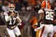 CLEVELAND, OH - NOVEMBER 03: Quarterback Jason Campbell #17 of the Cleveland Browns throws the ball to fullback Chris Ogbonnaya #25 against the Baltimore Ravens at FirstEnergy Stadium on November 3, 2013 in Cleveland, Ohio. (Photo by Matt Sullivan/Getty Images)