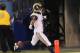 Nov 10, 2013; Indianapolis, IN, USA; St. Louis Rams wide receiver Tavon Austin (11) celebrates scoring a touchdown during the second quarter against the Indianapolis Colts at Lucas Oil Stadium. Mandatory Credit: Pat Lovell-USA TODAY Sports