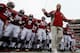 TUSCALOOSA, AL - NOVEMBER 23: Head coach Nick Saban of the Alabama Crimson Tide leads his team on the field to face the Chattanooga Mocs at Bryant-Denny Stadium on November 23, 2013 in Tuscaloosa, Alabama. (Photo by Kevin C. Cox/Getty Images)