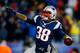FOXBORO, MA - NOVEMBER 24: Running back Brandon Bolden #38 of the New England Patriots celebrates a touchdown in the third quarter against the Denver Broncos during a game at Gillette Stadium on November 24, 2013 in Foxboro, Massachusetts. (Photo by Jared Wickerham/Getty Images)