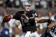 OAKLAND, CA - NOVEMBER 24: Matt McGloin #14 of the Oakland Raiders passes against the Tennessee Titans during the first quarter at O.co Coliseum on November 24, 2013 in Oakland, California. (Photo by Jason O. Watson/Getty Images)