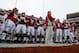 TUSCALOOSA, AL - NOVEMBER 23: Head coach Nick Saban of the Alabama Crimson Tide leads his team on the field to face the Chattanooga Mocs at Bryant-Denny Stadium on November 23, 2013 in Tuscaloosa, Alabama. (Photo by Kevin C. Cox/Getty Images)
