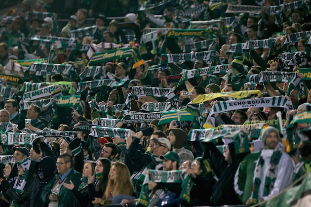Timbers Army Unveils Tifo Before Real Salt Lake Match