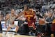 SAN ANTONIO, TX - November 23: Kyrie Irving #2 of the Cleveland Cavaliers drives to the basket against the San Antonio Spurs during the game at the AT&T Center on November 23, 2013 in San Antonio, Texas. NOTE TO USER: User expressly acknowledges and agrees that, by downloading and or using this photograph, user is consenting to the terms and conditions of the Getty Images License Agreement. Mandatory Copyright Notice: Copyright 2013 NBAE (Photos by D. Clarke Evans/NBAE via Getty Images)