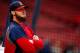 BOSTON, MA - OCTOBER 23: Jarrod Saltalamacchia #39 of the Boston Red Sox stands on the field before Game One of the World Series against the St. Louis Cardinals at Fenway Park on October 23, 2013 in Boston, Massachusetts. (Photo by Jared Wickerham/Getty Images)