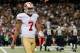 NEW ORLEANS, LA - NOVEMBER 17: Colin Kaepernick #7 of the San Francisco 49ers walks to the sideline after calling a timeout against the New Orleans Saints at Mercedes-Benz Superdome on November 17, 2013 in New Orleans, Louisiana. (Photo by Kevin C. Cox/Getty Images)
