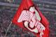 COLUMBUS, OH - NOVEMBER 18: Ohio State Buckeyes mascot Brutus Buckeye waves a giant flag during the game against the Michigan Wolverines on November 18, 2006 at Ohio Stadium in Columbus, Ohio. Ohio State won 42-39. (Photo by Gregory Shamus/Getty Images)