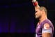 Oct 9, 2013; Barueri, Sao Paulo, Brazil; Rousimar Palhares reacts after defeating Mike Pierce (not pictured) during UFC Fight Night at Jose Correa Arena. Mandatory Credit: Jason Silva-USA TODAY Sports