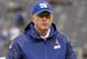 Nov 17, 2013; East Rutherford, NJ, USA; New York Giants head coach Tom Coughlin before the game against the Green Bay Packers at MetLife Stadium. Mandatory Credit: Robert Deutsch-USA TODAY Sports