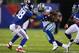 EAST RUTHERFORD, NJ - NOVEMBER 24: Dez Bryant #88 of the Dallas Cowboys runs after a catch against Trumaine McBride #38 of the New York Giants during their game at MetLife Stadium on November 24, 2013 in East Rutherford, New Jersey. (Photo by Al Bello/Getty Images)
