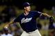 LOS ANGELES, CA - SEPTEMBER 13: Pitcher Greg Maddux #30 of the San Diego Padres throws a pitch against the Los Angeles Dodgers on September 13, 2007 at Dodger Stadiium in Los Angeles, California. (Photo by Stephen Dunn/Getty Images)