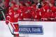 DETROIT, MI - NOVEMBER 9: Henrik Zetterberg #40 of the Detroit Red Wings skates down the bench after scoring a first period goal during an NHL game against the Tampa Bay Lightning at Joe Louis Arena on November 9, 2013 in Detroit, Michigan. (Photo by Dave Reginek/NHLI via Getty Images)
