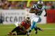 TAMPA, FL - OCTOBER 24: Ted Ginn #19 of the Carolina Panthers makes a catch during a game against the Tampa Bay Buccaneers at Raymond James Stadium on October 24, 2013 in Tampa, Florida. (Photo by Mike Ehrmann/Getty Images)