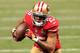NEW ORLEANS, LA - FEBRUARY 03: Michael Crabtree #15 of the San Francisco 49ers runs with the ball against the Baltimore Ravens during Super Bowl XLVII at the Mercedes-Benz Superdome on February 3, 2013 in New Orleans, Louisiana. (Photo by Jamie Squire/Getty Images)