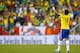FOXBORO, MA - SEPTEMBER 10: Thiago Silva #3 of Brazil celebrates following his goal in the first half against Portugal during the international friendly match at Gillette Stadium on September 10, 2013 in Foxboro, Massachusetts. (Photo by Jared Wickerham/Getty Images)