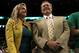 BOSTON, MA - JUNE 03: New England Patriots head coach Bill Belichick and girlfiend Linda Holliday attend Game Four of the Eastern Conference Finals between the Miami Heat and the Boston Celtics in the 2012 NBA Playoffs on June 3, 2012 at TD Garden in Boston, Massachusetts. NOTE TO USER: User expressly acknowledges and agrees that, by downloading and or using this photograph, User is consenting to the terms and conditions of the Getty Images License Agreement. (Photo by Jim Rogash/Getty Images)