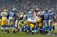 DETROIT, MI - NOVEMBER 24: Running back John Kuhn #30 of the Green Bay Packers celebrates his one-yard touchdown run in the third quarter against the Detroit Lions during the Thanksgiving Day game at Ford Field on November 24, 2011 in Detroit, Michigan. (Photo by Gregory Shamus/Getty Images)