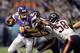 MINNEAPOLIS, MN - DECEMBER 9: Adrian Peterson #28 of the Minnesota Vikings carries the ball during the game against the Chicago Bears on December 9, 2012 at Mall of America Field at the Hubert H. Humphrey Metrodome in Minneapolis, Minnesota. (Photo by Hannah Foslien/Getty Images)