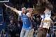OKLAHOMA CITY, OK - NOVEMBER 18: An Oklahoma City Thunder fan, Cameron Rodriguez, celebrates after hitting a half court shot for $20,000 during the game against the Denver Nuggets on November 18, 2013 at the Chesapeake Energy Arena in Oklahoma City, Oklahoma. NOTE TO USER: User expressly acknowledges and agrees that, by downloading and or using this Photograph, user is consenting to the terms and conditions of the Getty Images License Agreement. Mandatory Copyright Notice: Copyright 2013 NBAE (Photo by Layne Murdoch/NBAE via Getty Images)