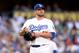 LOS ANGELES, CA - OCTOBER 15: Ricky Nolasco #47 of the Los Angeles Dodgers reacts in the first inning against the St. Louis Cardinals in Game Four of the National League Championship Series at Dodger Stadium on October 15, 2013 in Los Angeles, California. (Photo by Harry How/Getty Images)