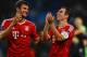 MANCHESTER, ENGLAND - OCTOBER 02: Thomas Muller and Philipp Lahm of FC Bayern Muenchen celebrates during the UEFA Champions League Group D match between Manchester City and FC Bayern Muenchen at Etihad Stadium on October 2, 2013 in Manchester, England. (Photo by Laurence Griffiths/Getty Images)