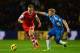 SOUTHAMPTON, ENGLAND - NOVEMBER 09: Luke Shaw of Southampton is challenged by Paul McShane of Hull City during the Barclays Premier League match between Southampton and Hull City at St Mary's Stadium on November 9, 2013 in Southampton, England. (Photo by Mike Hewitt/Getty Images)