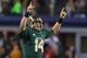 ARLINGTON, TX - NOVEMBER 16: Bryce Petty #14 of the Baylor Bears celebrates a touchdown against the Texas Tech Red Raiders at AT&T Stadium on November 16, 2013 in Arlington, Texas. (Photo by Ronald Martinez/Getty Images)