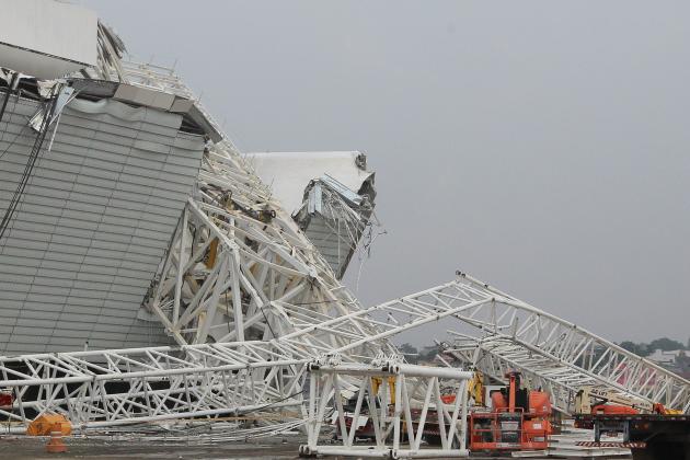 Itaquerao Tragedy in Sao Paulo Delays 2014 World Cup Opening Ceremony Stadium