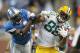DETROIT, MI - NOVEMBER 24: Jermichael Finley #88 of the Green Bay Packers catches a pass for a first down as Chris Harris #43 of the Green Bay Packers atempts to make the tackle during the third quarter of the game at Ford Field on November 24, 2011 in Detroit, Michigan. The Packers defeated the Lions 27-15. (Photo by Leon Halip/Getty Images)