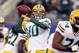 Nov 17, 2013; East Rutherford, NJ, USA; Green Bay Packers quarterback Matt Flynn (10) drops back to pass during warmups before the start of a game against the New York Giants at MetLife Stadium. Mandatory Credit: Brad Penner-USA TODAY Sports