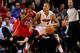 MIAMI, FL - NOVEMBER 19: Michael Beasley #8 of the Miami Heat posts up Cartier Martin #20 of the Atlanta Hawks during a game at American Airlines Arena on November 19, 2013 in Miami, Florida. NOTE TO USER: User expressly acknowledges and agrees that, by downloading and or using this Photograph, user is consenting to the terms and condition of the Getty Images License Agreement. (Photo by Mike Ehrmann/Getty Images)