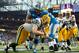 Nov 28, 2013; Detroit, MI, USA; Detroit Lions defensive tackle Ndamukong Suh (90) sacks Green Bay Packers quarterback Matt Flynn (10) in the end zone for a safety during the third quarter during a NFL football game on Thanksgiving at Ford Field. Mandatory Credit: Tim Fuller-USA TODAY Sports