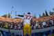 Nov 9, 2013; Berkeley, CA, USA; Southern California Trojans tailback Javorius Allen (37) conducts the Spirit of Troy marching band after the game against the California Golden Bears at Memorial Stadium. USC defeated California 62-28. Mandatory Credit: Kirby Lee-USA TODAY Sports