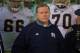 Nov 9, 2013; Pittsburgh, PA, USA; Notre Dame Fighting Irish head coach Brian Kelly prepares to lead his team onto the field for the second half agains the Pittsburgh Panthers at Heinz Field. Pitt won 28-21. Mandatory Credit: Matt Cashore-USA TODAY Sports