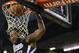 Nov 29, 2013; Sacramento, CA, USA; Sacramento Kings forward Derrick Williams (13) dunks the ball against the Los Angeles Clippers during the fourth quarter at Sleep Train Arena. The Los Angeles Clippers defeated the Sacramento Kings 104-98 in overtime. Mandatory Credit: Kelley L Cox-USA TODAY Sports