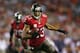 TAMPA, FL - NOVEMBER 11: Vincent Jackson #83 of the Tampa Bay Buccaneers carries the ball in the first quarter against the Miami Dolphins at Raymond James Stadium on November 11, 2013 in Tampa, Florida. (Photo by Mike Ehrmann/Getty Images)