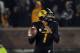 Nov 30, 2013; Columbia, MO, USA; Missouri Tigers quarterback James Franklin (1) throws a pass during the second half of the game against the Texas A&M Aggies at Faurot Field. Missouri win 28-21. Mandatory Credit: Denny Medley-USA TODAY Sports