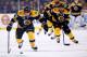 BOSTON, MA - NOVEMBER 30: Brad Marchand #63 of the Boston Bruins chases the puck down the ice against the Columbus Blue Jackets in the first period during the game at TD Garden on November 30, 2013 in Boston, Massachusetts. (Photo by Jared Wickerham/Getty Images)