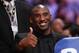 LOS ANGELES, CA - OCTOBER 29: Kobe Bryant of the Los Angeles Lakers reacts to someone in the crowd during the game against the Los Angeles Clippers at Staples Center on October 29, 2013 in Los Angeles, California. NOTE TO USER: User expressly acknowledges and agrees that, by downloading and or using this photograph, User is consenting to the terms and conditions of the Getty Images License Agreement. (Photo by Jeff Gross/Getty Images)