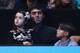 LONDON, ENGLAND - NOVEMBER 08: Snooker player Ronnie O'Sullivan and children watch the men's singles match between Tomas Berdych of the Czech Republic and Rafael Nadal of Spain during day five of the Barclays ATP World Tour Finals at O2 Arena on November 8, 2013 in London, England. (Photo by Clive Brunskill/Getty Images)