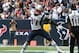 Dec 1, 2013; Houston, TX, USA; New England Patriots tight end Rob Gronkowski (87) spikes the football after a touchdown reception in the first quarter against the Houston Texans at Reliant Stadium. Mandatory Credit: Matthew Emmons-USA TODAY Sports
