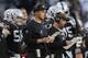 Nov 24, 2013; Oakland, CA, USA; Oakland Raiders head coach Dennis Allen stands on the sideline during action against the Tennessee Titans in the fourth quarter at O.co Coliseum. The Titans defeated the Raiders 23-19. Mandatory Credit: Cary Edmondson-USA TODAY Sports
