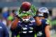 SEATTLE, WA. - NOVEMBER 17: Wide receiver Percy Harvin #11 of the Seattle Seahawks warms up before the game against the Minnesota Vikings at CenturyLink Field on November 17, 2013 in Seattle,Wa. (Photo by Steve Dykes/Getty Images)