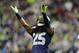 Dec 2, 2013; Seattle, WA, USA; Seattle Seahawks cornerback Richard Sherman (25) points to the Seattle Seahawks fans during the second half against the New Orleans Saints at CenturyLink Field. Seattle defeated New Orleans 34-7. Mandatory Credit: Steven Bisig-USA TODAY Sports