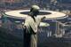 RIO DE JANEIRO, BRAZIL - NOVEMBER 12: An aerial view of the Christ The Redeemer statue (F) and the Maracana Stadium (B) on November 12, 2013 in Rio de Janeiro, Brazil. (Photo by Buda Mendes/Getty Images)